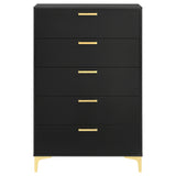 Kendall 5-drawer Bedroom Chest Black