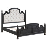 Celina Wood Poster Bed Black