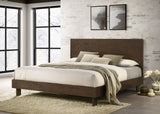 Glenwood 48-inch Platform Panel Bed Warm Brown