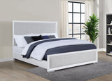 Gracemont 57-inch Panel Bed Grey and White