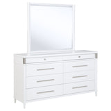 Gracemont 8-drawer Bedroom Dresser with Mirror White