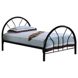 Marjorie Metal Open Frame Bed Black