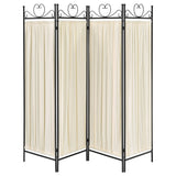 Dove 4-Panel Room Divider Folding Shoji Screen Beige