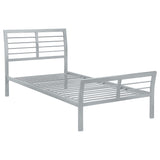 Cooper Metal Open Frame Bed Silver