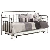 Livingston Metal Daybed with Trundle Dark Bronze
