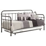 Livingston Metal Daybed with Trundle Dark Bronze