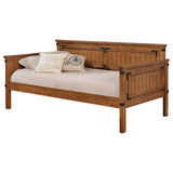 Oakdale Wood Daybed with Trundle Rustic Honey