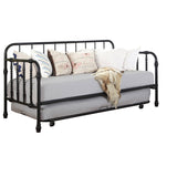 Marina Metal Daybed with Trundle Black