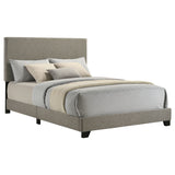 Dorian Fabric Upholstered Panel Bed Taupe