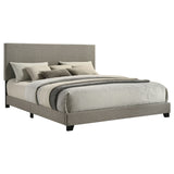 Dorian Fabric Upholstered Panel Bed Taupe