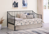 Newbury Metal Daybed Bed Frame Matte Black