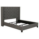 Bancroft Upholstered Wingback Bed Grey