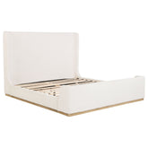 Nala Upholstered Sleigh Bed Cream