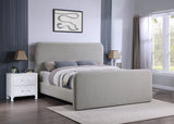 Wren Upholstered Panel Bed Grey