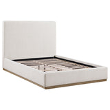 Knox Upholstered Panel Bed Cream