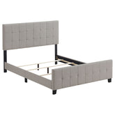 Fairfield Upholstered Panel Bed Beige