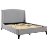 Mosby Upholstered Wingback Bed Grey