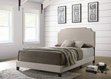 Tamarac Upholstered Panel Bed Beige