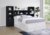 Westpark 3-piece Bedroom Set Bookcase Headboard Black