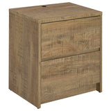 Westpark 2-drawer Nightstand LED Lights and USB Black