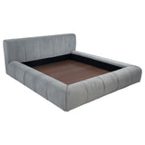 Wilshire Upholstered California King Platform Bed Grey