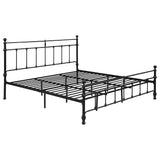 Novak 48-inch Metal Open Frame Bed Matte Black
