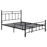 Novak 48-inch Metal Open Frame Bed Matte Black