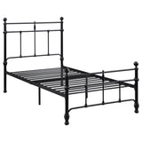 Novak 48-inch Metal Open Frame Bed Matte Black