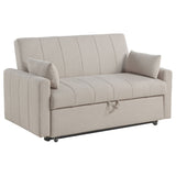Portland Boucle Upholstered Sleeper Sofa Bed Copper