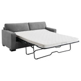 Simpson Upholstered Sofa Sleeper with Mattress Grey