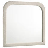 Sonya Upholstered Bedroom Dresser Mirror Ivory