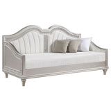 Evangeline Upholstered Daybed Silver Oak