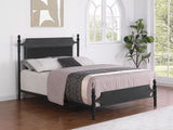 Cameron 51-inch Metal Panel Bed Black