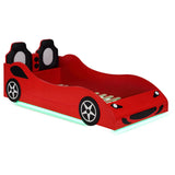 Cruiser Wood LED Race Car Bed Blue