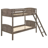 Flynn Wood Over Bunk Bed Weathered Brown