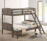 Flynn Wood Over Bunk Bed Weathered Brown