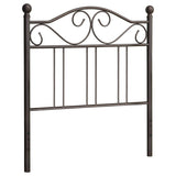 Ellis Metal Open Frame Headboard Dark Bronze