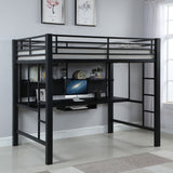 Avalon Workstation Loft Bed Black