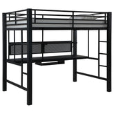 Avalon Workstation Loft Bed Black