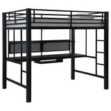 Avalon Workstation Loft Bed Black