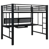 Avalon Workstation Loft Bed Black