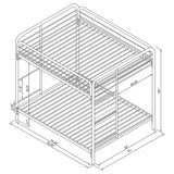 Morgan Metal Over Bunk Bed Black