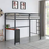 Fisher Workstation Loft Bed Gunmetal