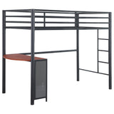 Fisher Workstation Loft Bed Gunmetal