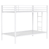 Alevera Metal Bunk Bed with Ladder Black