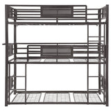 Rogen Metal Triple Bunk Bed Dark Bronze
