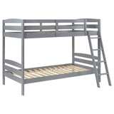 Rhea Wood Over Bunk Bed Grey