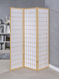 Carrie 3-Panel Room Divider Folding Shoji Screen Black