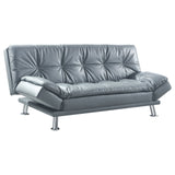 Dilleston Upholstered Tufted Convertible Sofa Bed Black