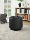 Bowman Round Upholstered Tufted Swivel Ottoman